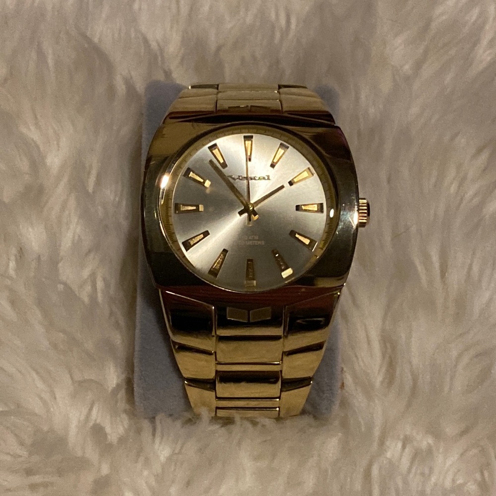Vestal “Gearhead” Gold Analog Watch - Stainless Steel - 50mm